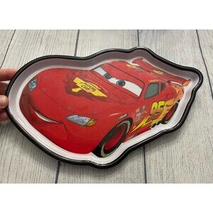 Disney Store Pixar Cars Lightning McQueen Melamine Toddler Meal Dinner Plate